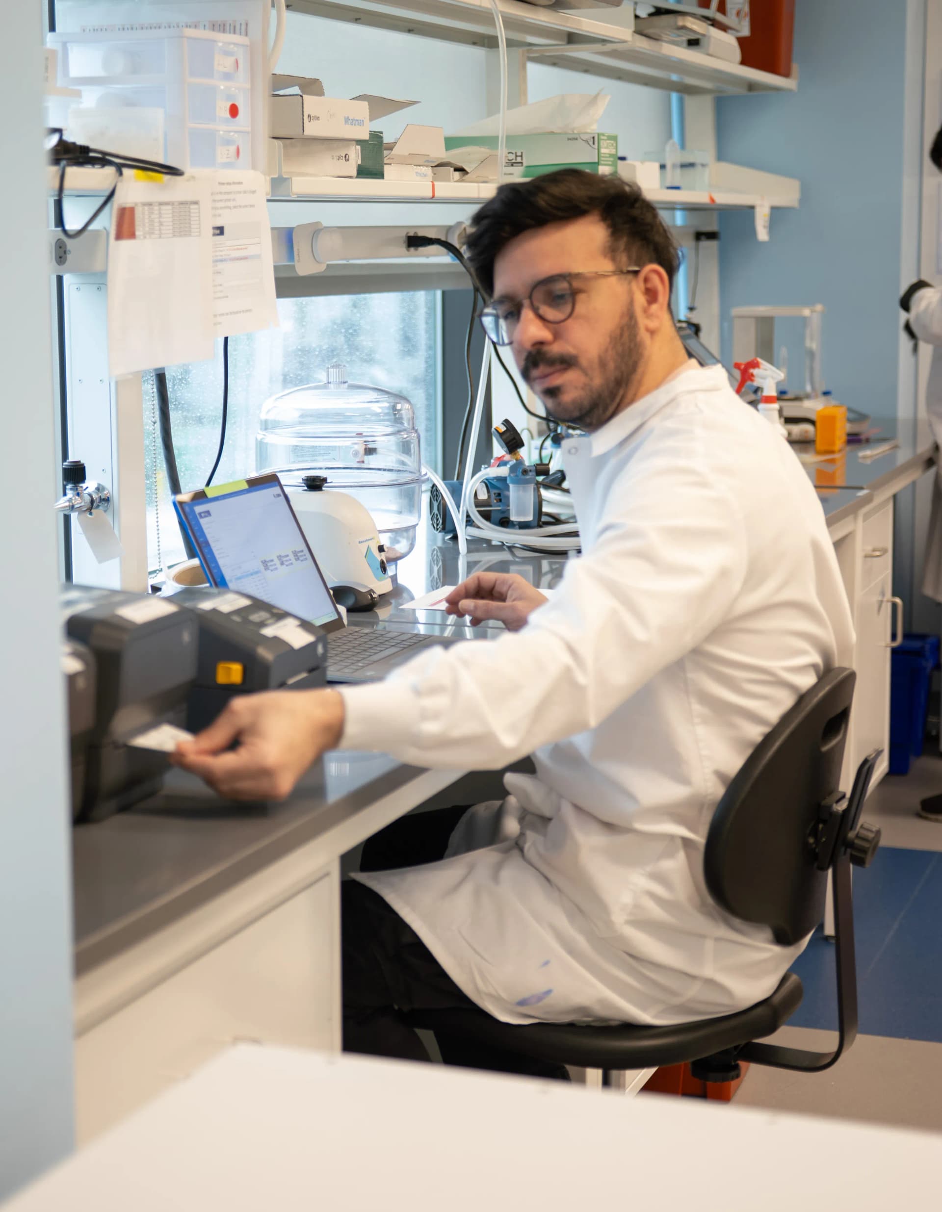 Scientist working at GALY